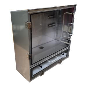 Caisson de protection informatique ecran uc clavier souris